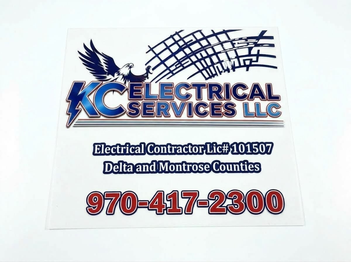 KC Electrical Services LLC eagle and lightning logo